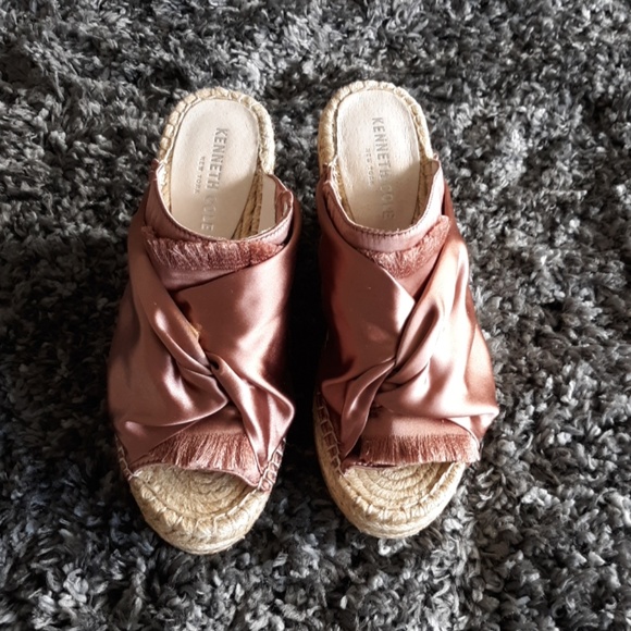 Kenneth Cole Shoes - Kenneth Cole slip-on open toe wedges